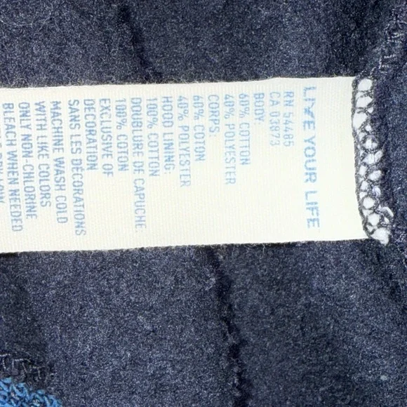 AMERICAN EAGLE Women's Full Zip Hoodie XL w/ 3/4 Length Sleeves Retro Preppy - Picture 6 of 8